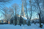 St Mary's in the snow