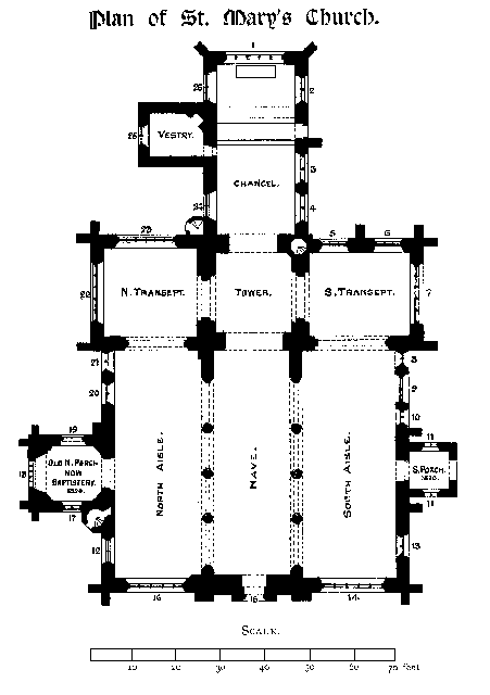 Plan of St. Mary's Church